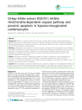 Báo cáo y học: "Ginkgo biloba extract (EGb761) inhibits mitochondria-dependent caspase pathway and prevents apoptosis in hypoxia-reoxygenated cardiomyocytes"