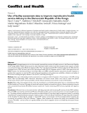 Báo cáo y học: "Use of facility assessment data to improve reproductive health service delivery in the Democratic Republic of the Congo"