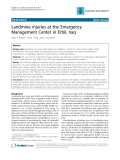 Báo cáo y học: " Landmine injuries at the Emergency Management Center in Erbil, Iraq"