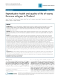 Báo cáo y học: "Reproductive health and quality of life of young Burmese refugees in Thailand"