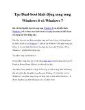 Tạo Dual-boot khởi động song song Windows 8 và Windows 7