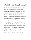 Ba kích - Ôn thận, tráng cốt