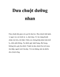 Dưa chuột dưỡng nhan