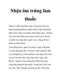 Nhện ôm trứng làm thuốc