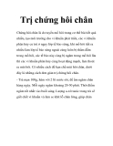 Trị chứng hôi chân