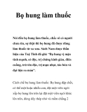 Bọ hung làm thuốc