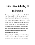 Diên niên, ích thọ từ móng giò