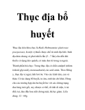 Thục địa bổ huyết