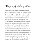 Thục quỳ chống viêm