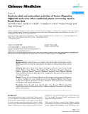 Báo cáo y học: "Antimicrobial and antioxidant activities of Cortex Magnoliae Officinalis and some other medicinal plants commonly used in South-East Asia"