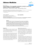 Báo cáo y học: " Harmonization of monographic standards is needed to ensure the quality of Chinese medicinal materials"