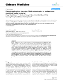 Báo cáo y học: "Patent applications for using DNA technologies to authenticate medicinal herbal material"