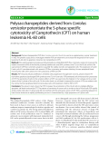 Báo cáo y học: "Polysaccharopeptides derived from Coriolus versicolor potentiate the S-phase specific cytotoxicity of Camptothecin (CPT) on human leukemia HL-60 cells"