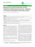 Báo cáo y học: " Mapping the potential distribution of high artemisinin-yielding Artemisia annua L. (Qinghao) in China with a geographic information system"