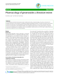 Báo cáo y học: " Pharmacology of ginsenosides: a literature review"