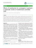 Báo cáo y học: "Effects of moxibustion for constipation treatment: a systematic review of randomized controlled trials"