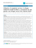 Báo cáo y học: "Utilization of outpatient services in refugee settlement health facilities: a comparison by age, gender, and refugee versus host national status"