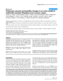Báo cáo y học: "Pulmonary vascular permeability changes in an ovine model of methicillin-resistant Staphylococcus aureus sepsis"