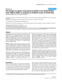 Báo cáo y học: "The burden of sepsis-associated mortality in the United States from 1999 to 2005: an analysis of multiple-cause-of-death data"