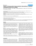 Báo cáo y học: "Impact of intraoperative lung-protective interventions in patients undergoing lung cancer surgery"