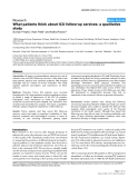 Báo cáo y học: "What patients think about ICU follow-up services: a qualitative study"