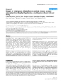 Báo cáo y học: "Impact of emergency intubation on central venous oxygen saturation in critically ill patients: a multicenter observational study"