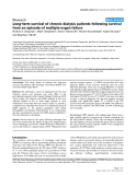 Báo cáo y học: " Long-term survival of chronic dialysis patients following survival from an episode of multiple-organ failure"