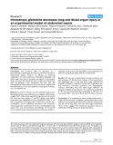 Báo cáo y học: " Intravenous glutamine decreases lung and distal organ injury in an experimental model of abdominal sepsis"