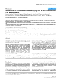 Báo cáo y học: "Prevalence of endotoxemia after surgery and its association with ICU length of stay"