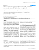 Báo cáo y học: "Thoracic epidural anesthesia time-dependently modulates pulmonary endothelial dysfunction in septic rats"