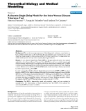 Báo cáo y học: "A discrete Single Delay Model for the Intra-Venous Glucose Tolerance Test"