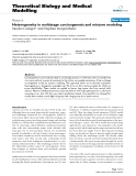 Báo cáo y học: " Heterogeneity in multistage carcinogenesis and mixture modeling"