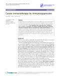 Báo cáo y học: "Cancer immunotherapy by immunosuppression"