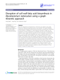 Báo cáo y học: "Disruption of cell wall fatty acid biosynthesis in Mycobacterium tuberculosis using a graph theoretic approach"