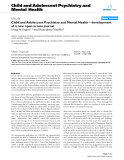 Báo cáo y học: "Child and Adolescent Psychiatry and Mental Health – development of a new open-access journal"