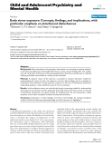 Báo cáo y học: "Early stress exposure: Concepts, findings, and implications, with particular emphasis on attachment disturbances"