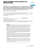 Báo cáo y học: "because I am something special" or "I think I will be something like a guinea pig": information and assent of legal minors in clinical trials – assessment of understanding, appreciation and reasoning'