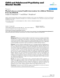 Báo cáo y học: "Martial arts as a mental health intervention for children? Evidence from the ECLS-K"