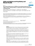 Báo cáo y học: "The clinical effectiveness of different parenting programmes for children with conduct problems: a systematic review of randomised controlled trials"