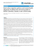 Báo cáo y học: "Rural-urban migration patterns and mental health diagnoses of adolescents and young adults in British Columbia, Canada: a case-control study"