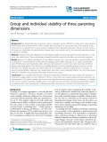 Báo cáo y học: Parent experiences questionnaire for outpatient child and adolescent mental health services (PEQ-CAMHS Outpatients): reliability and validity following a national survey