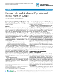 Báo cáo y học: "Forensic child and Adolescent Psychiatry and mental health in Europe"