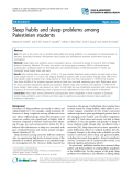 Báo cáo y học: "Sleep habits and sleep problems among Palestinian students"