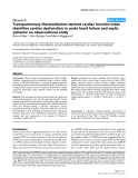 Báo cáo y học: "Transpulmonary thermodilution-derived cardiac function index identifies cardiac dysfunction in acute heart failure and septic patients: an observational study"