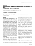 Báo cáo y học: "Effectiveness of the Medical Emergency Team: the importance of dos"