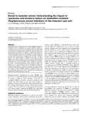 Báo cáo y học: "Bench-to-bedside review: Understanding the impact of resistance and virulence factors on methicillin-resistant Staphylococcus aureus infections in the intensive care unit"