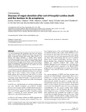 Báo cáo y học: " Success of organ donation after out-of-hospital cardiac death and the barriers to its acceptance"