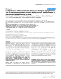 Báo cáo y học: "Computerized intensive insulin dosing can mitigate hypoglycemia and achieve tight glycemic control when glucose measurement is performed frequently and on time"