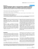 Báo cáo y học: "Gastroesophageal reflux in mechanically ventilated pediatric patients and its relation to ventilator-associated pneumonia"