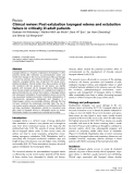 Báo cáo y học: "Clinical review: Post-extubation laryngeal edema and extubation failure in critically ill adult patients"